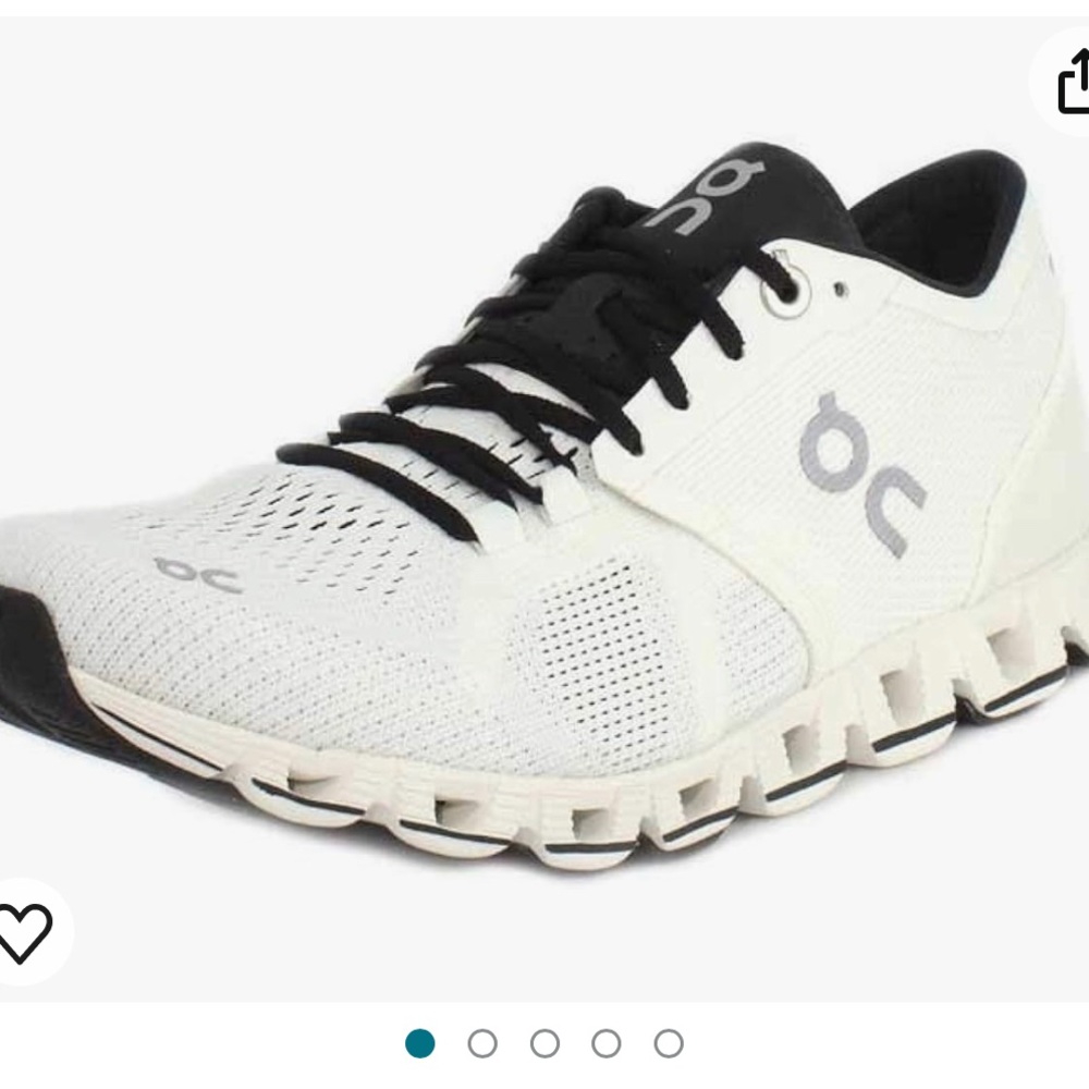WOMENS ON CLOUD X SIZE 6 WHITE